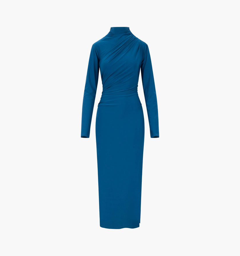 The Rizzo Dress - Peacock Blue