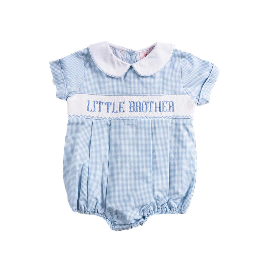 Little Brother Bubble - Blue Gingham