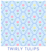 Nelly Dress in Twirly Tulips