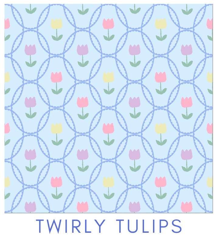 Nelly Dress in Twirly Tulips