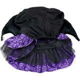 BAT WINGS PURPLE DRESS, Black