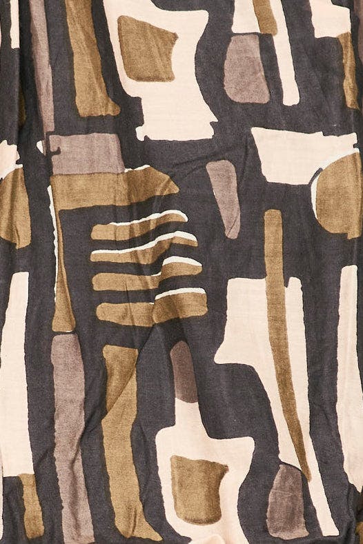 Kyoto Shirt in Olive Labyrinth