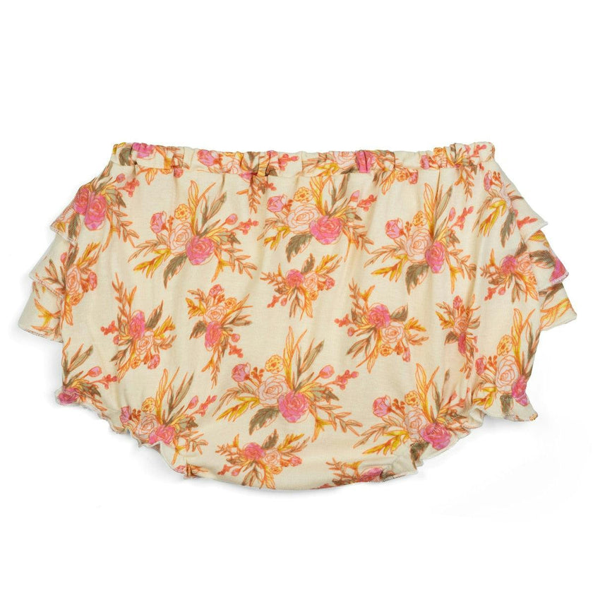 Vintage Floral Organic Cotton Ruffle Bloomer