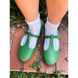 T-Strap in Grass Green