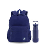 Oz Daypack Backpack with 22oz Flowee Water Bottle in Navy