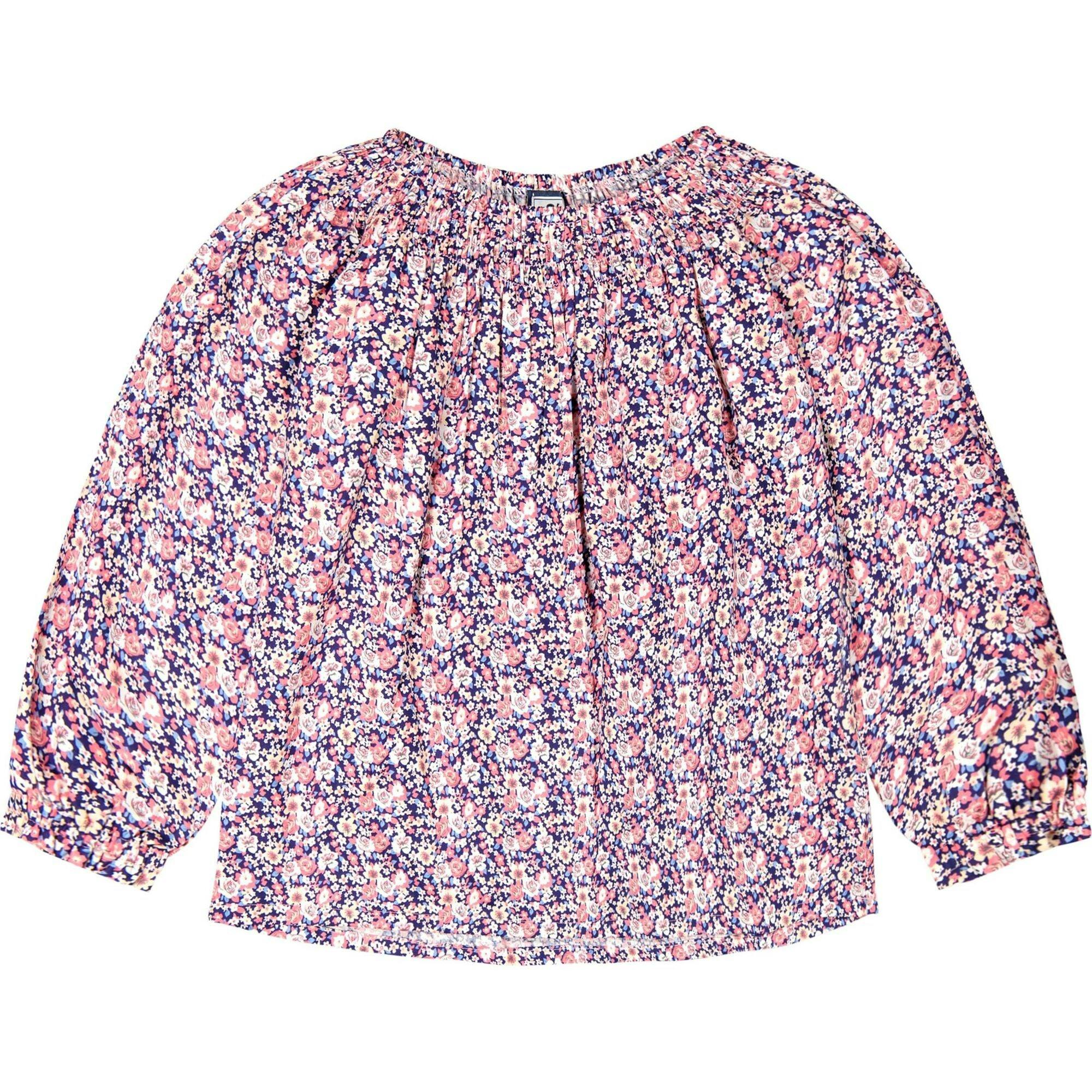 Georgina Girls Smocked Top Mini, Pink