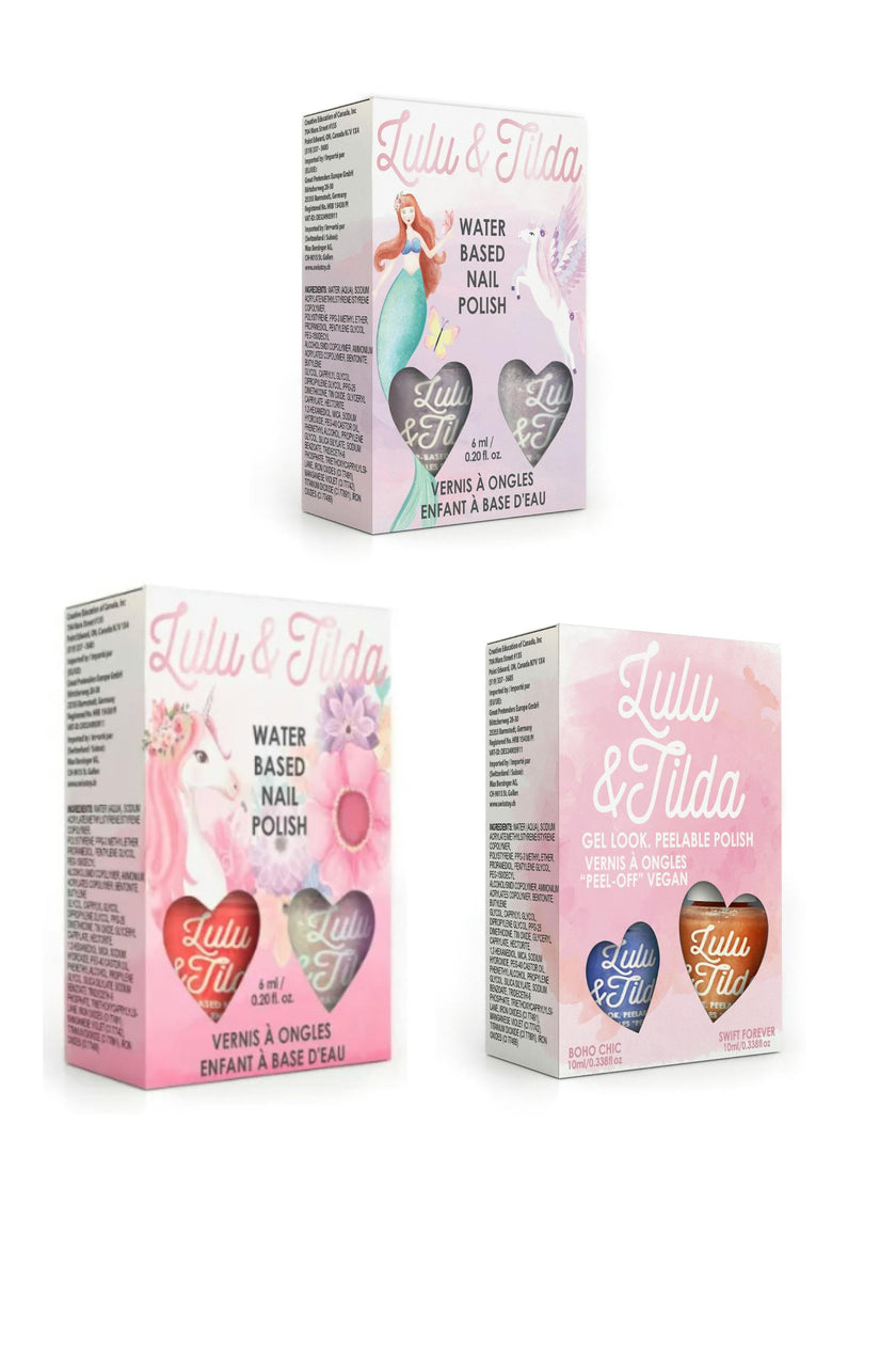Over the Rainbow Peelable and Washable Nail Polish 6pc Bundle