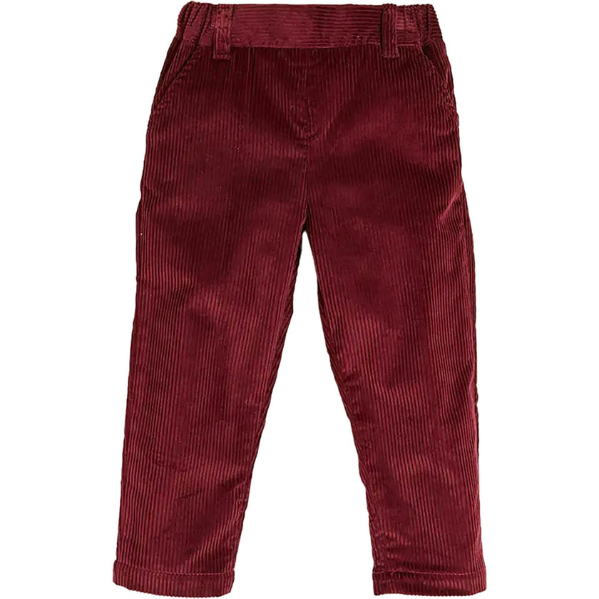 Corduroy Trousers in Burgundy (18mths-5yrs)