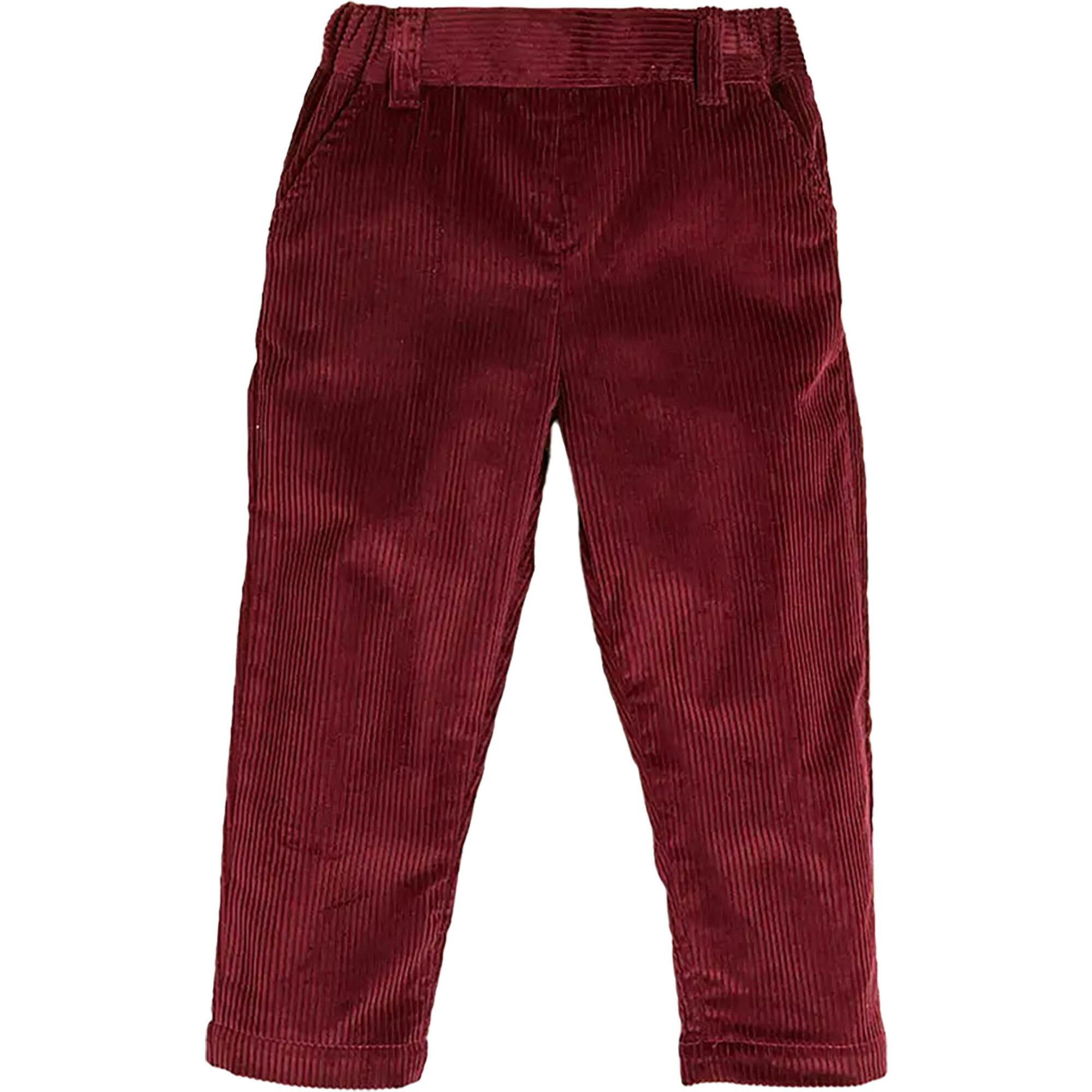 Corduroy Trousers in Burgundy (18mths-5yrs)