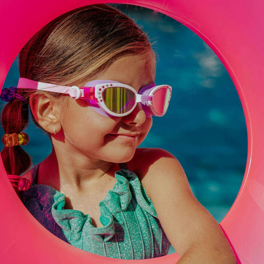 Diamond White Lux Youth Swim Goggle