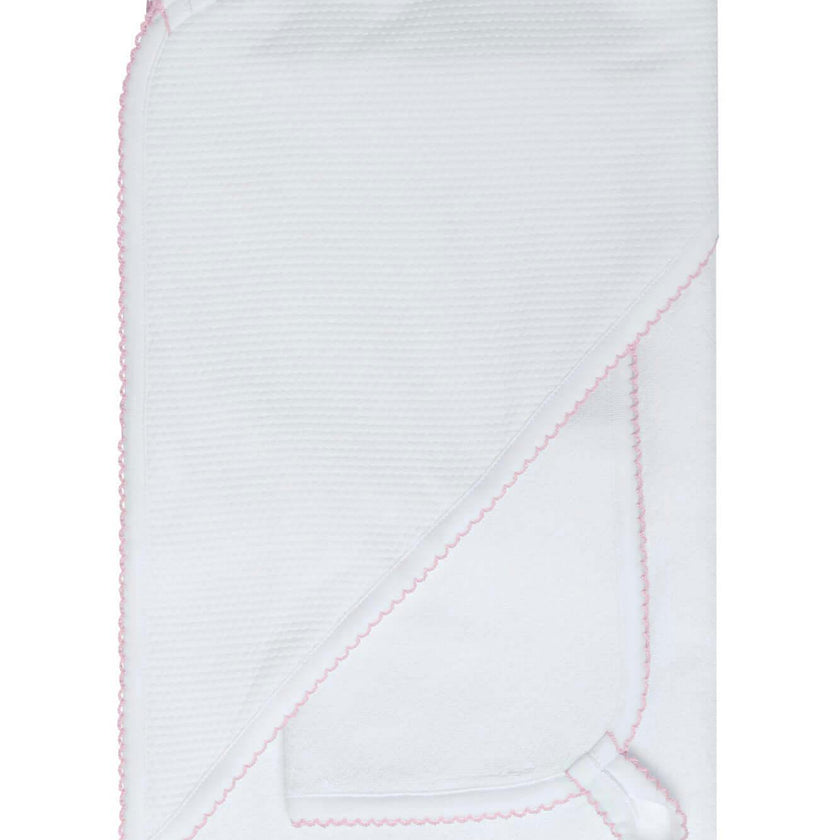 White Bubble Hooded Baby Towel
