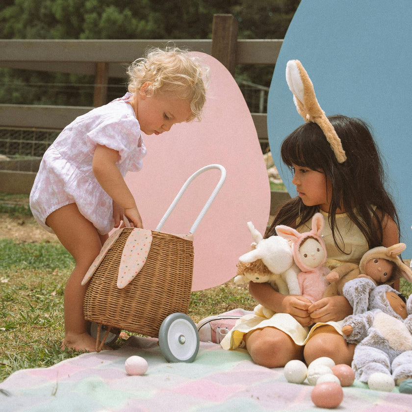 Rattan Luggy with Lining – Gumdrop