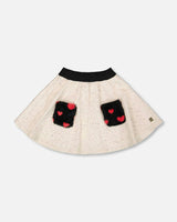 Glittering French Terry Skirt