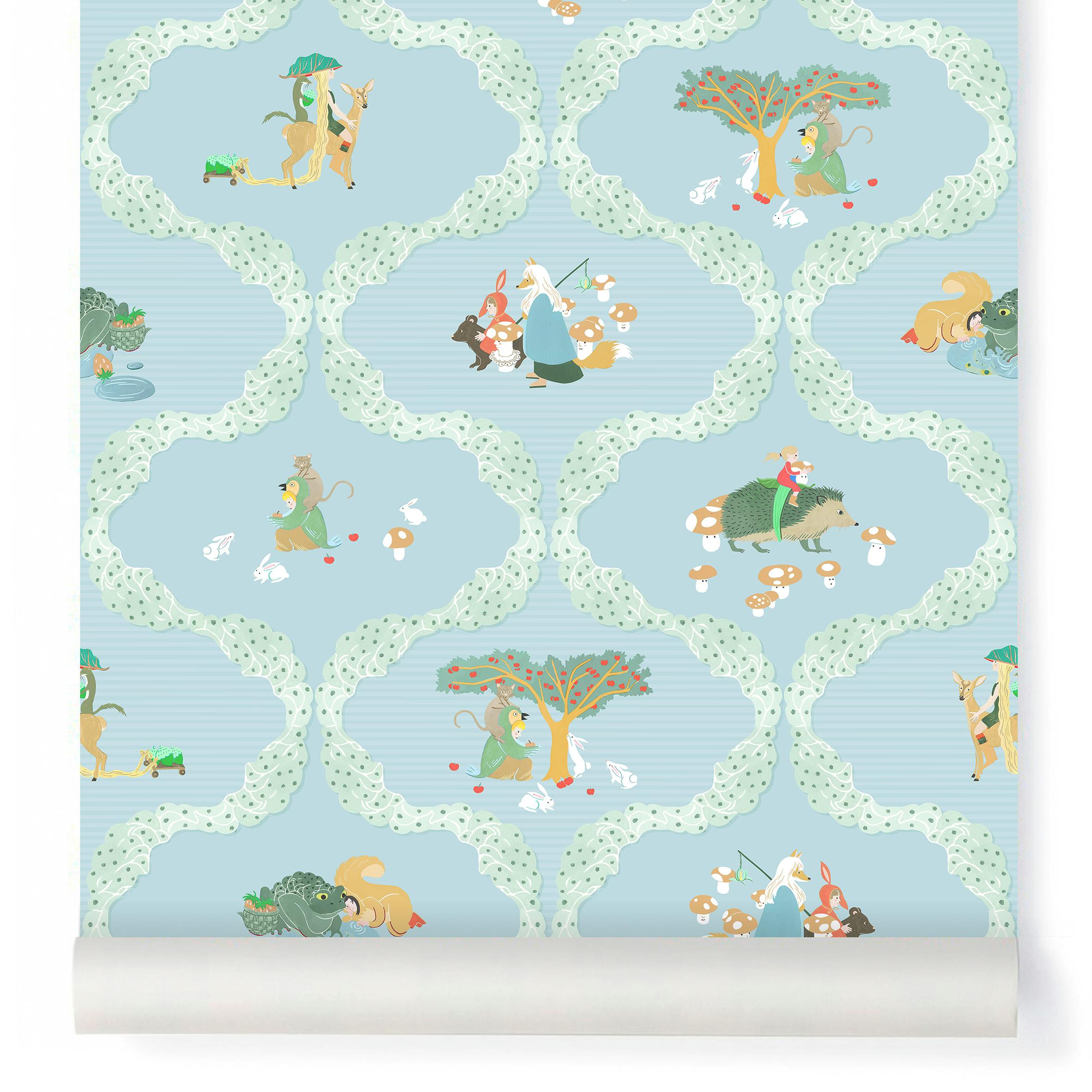 Papier peint LES ENFANTS PERDUS coloris Ciel