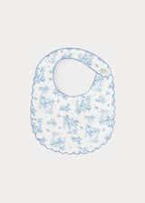 Audrey Toile Scallop Edge Lined Bib