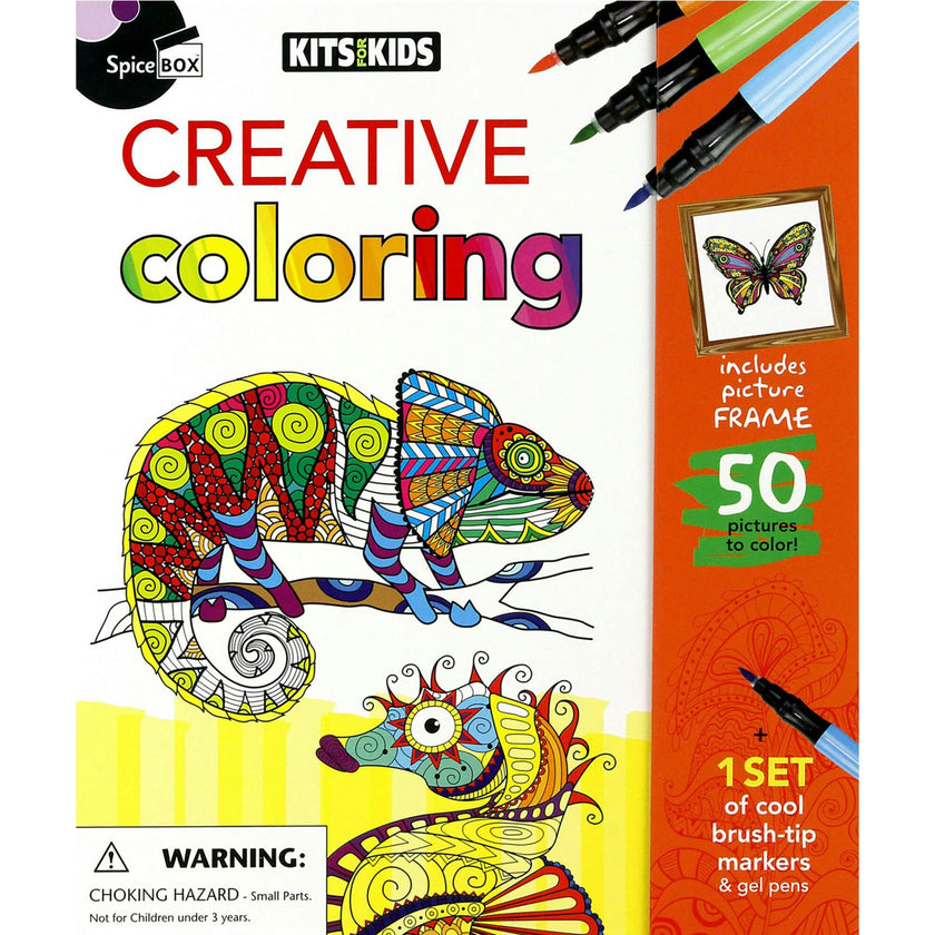 Kits For Kids: Creative Coloring - 50 Coloring Pages