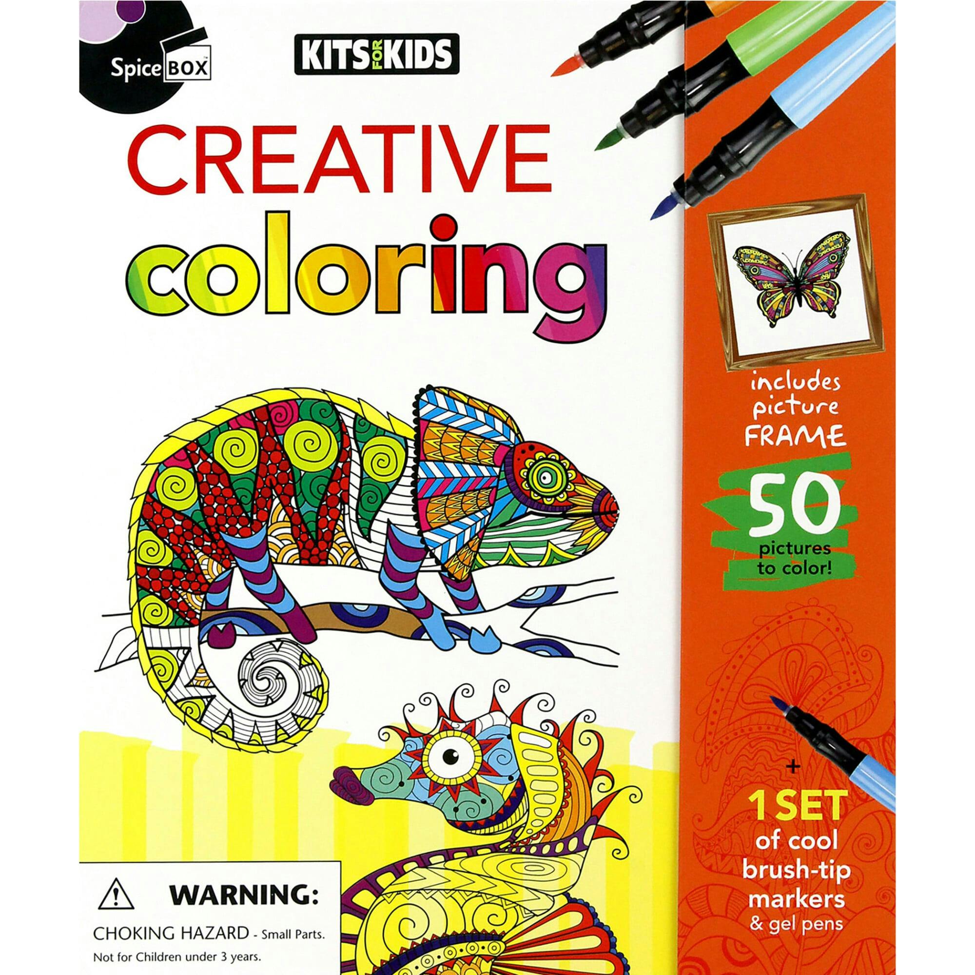 Kits For Kids: Creative Coloring - 50 Coloring Pages