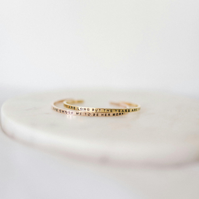 Women's "He Chose Me to Be His Mommy" Bracelet