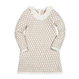 Organic Ruffle Collar Sweater Dress