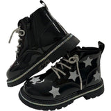Black Rainbow Shimmer Stars Boots