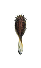 Travel Hair Brush in Horn