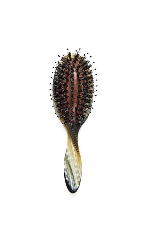 Travel Hair Brush in Horn