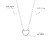 Liam Heart Clasp Necklace