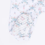 Golf Trellis Pink - Smocked Peter Pan Snap Footie