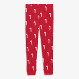 Kids organic PJ pant in candy canes