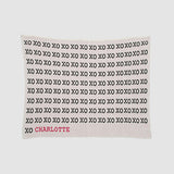 Custom Personalized Baby Sustainable Knit Throw Blanket - Typewriter