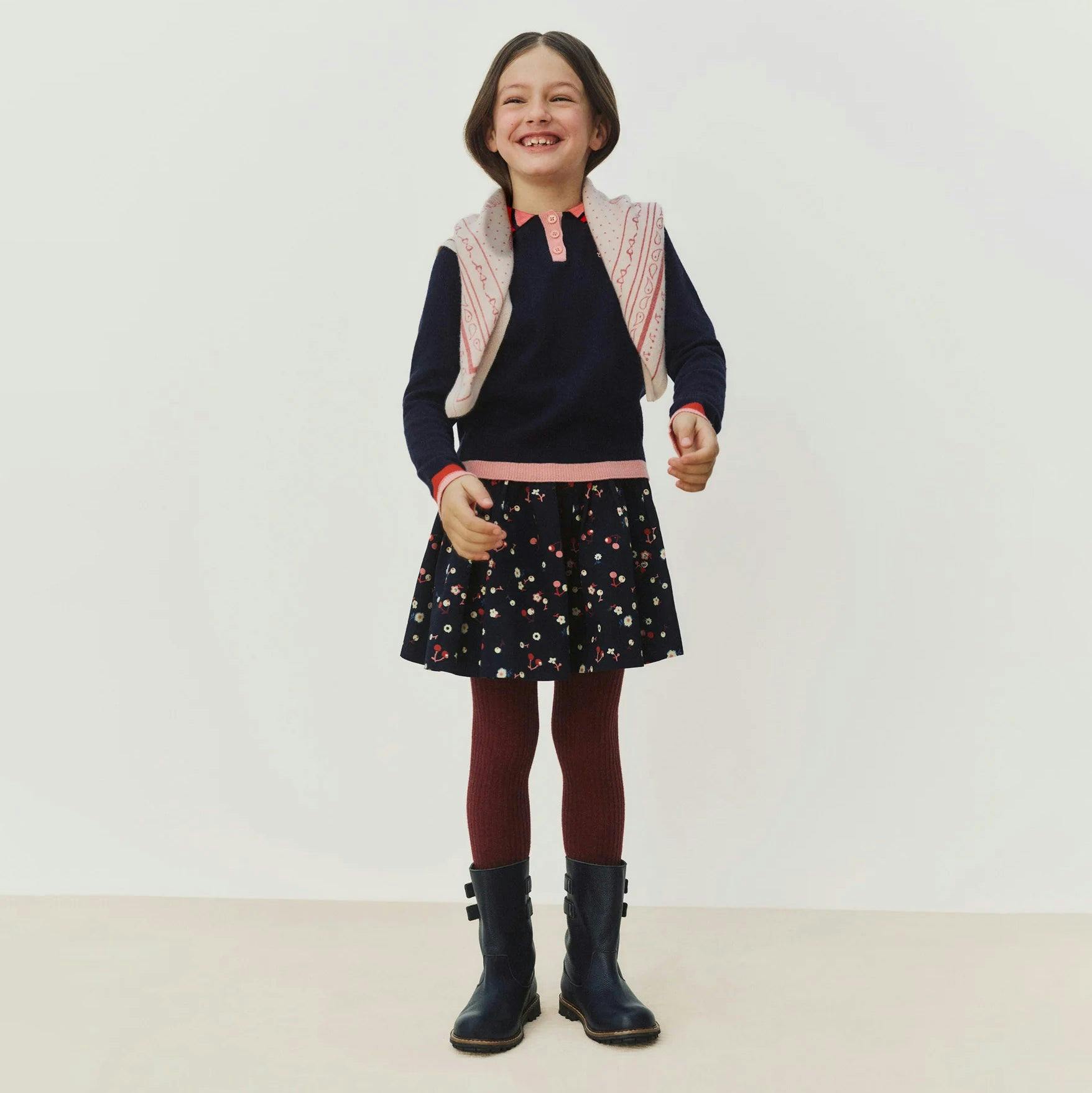 BONPOINT Cherries Suzon Skirt - Multi