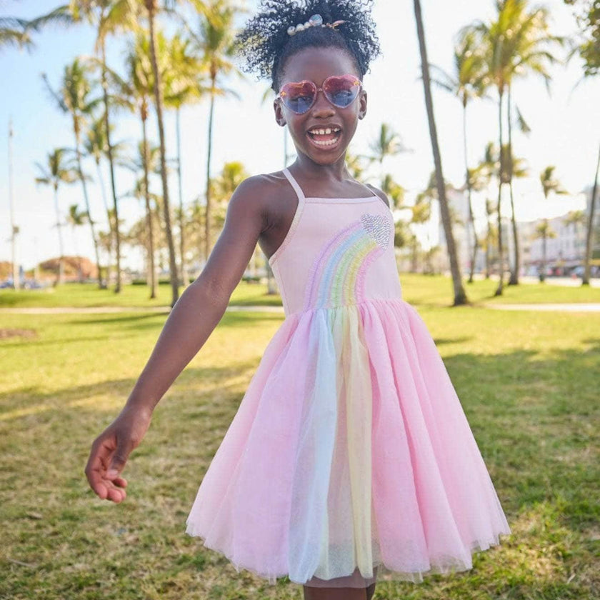 Heart Rainbow Tulle Dress