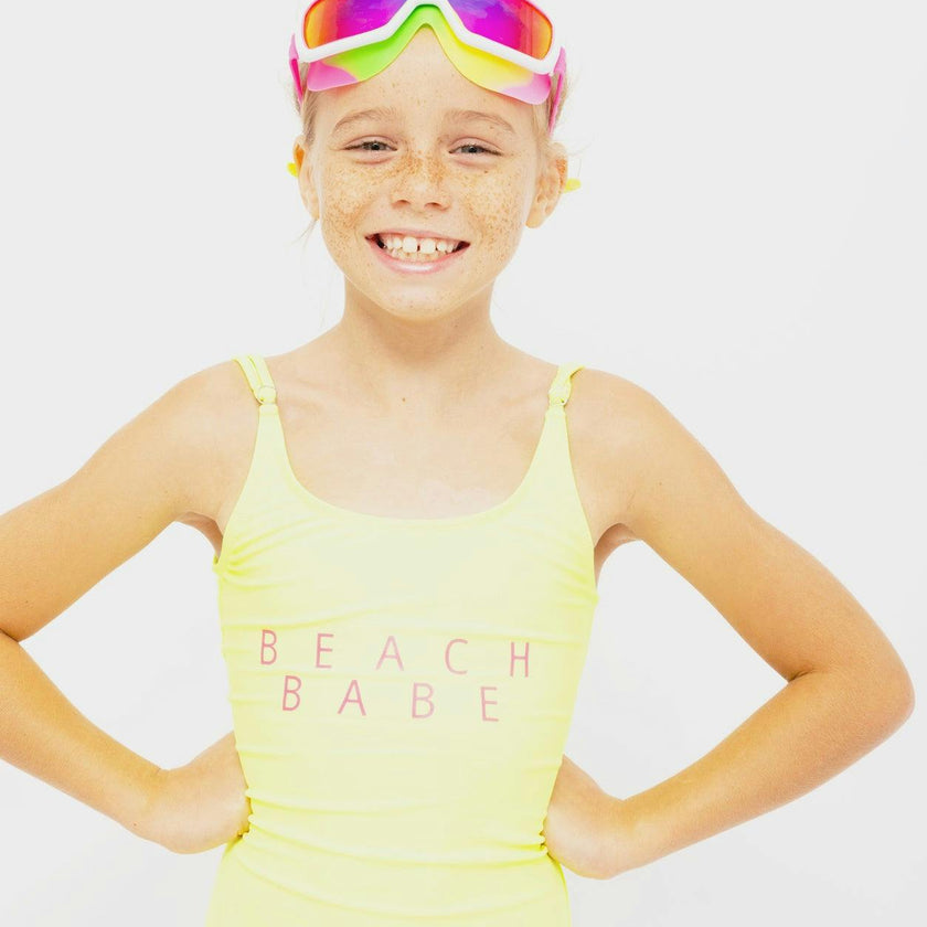 Beach Babe Neon Yellow Swimsuit
