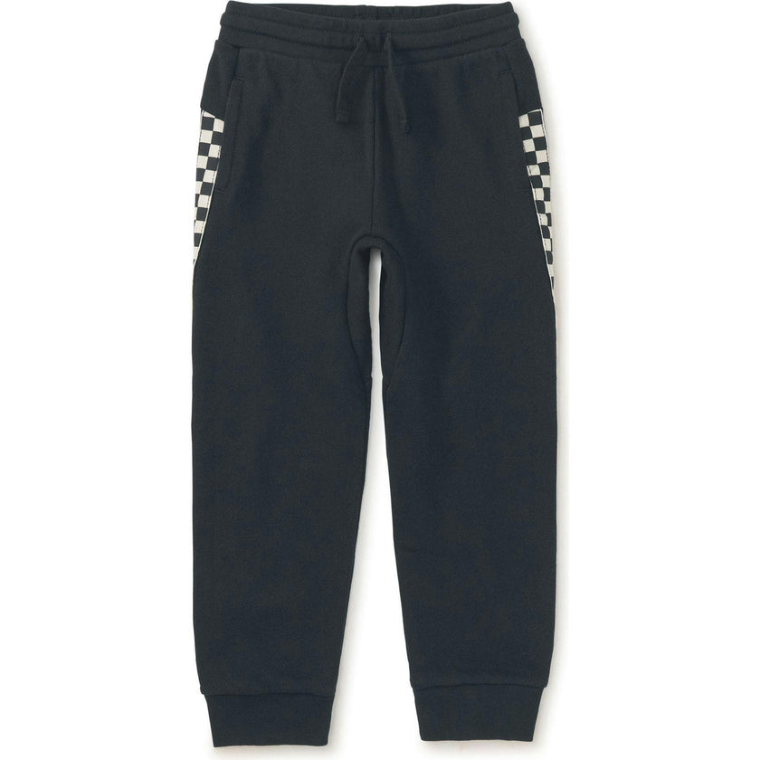 Stripe-Out Elastic Waist Drawstring Pocket Joggers