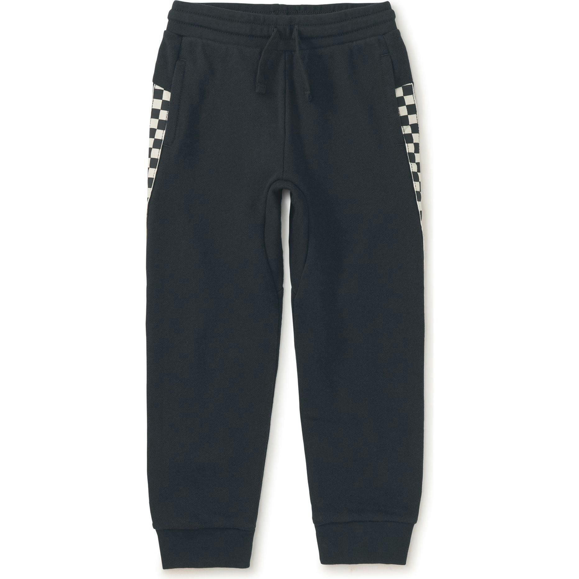 Stripe-Out Elastic Waist Drawstring Pocket Joggers