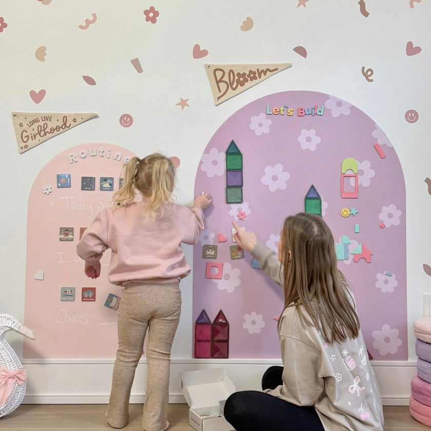 MEGA Magic Playwall - Arch Magnetic Wall Decal for Kids