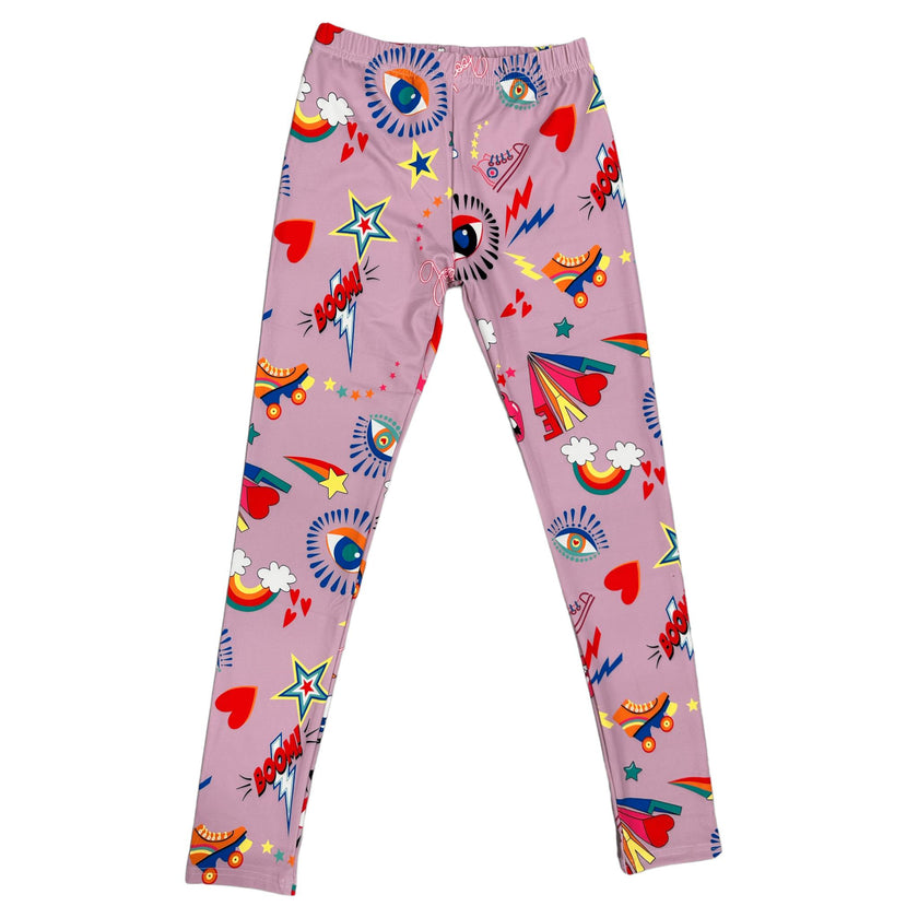 Good Vibes Crop Tank And Legging Sport Set