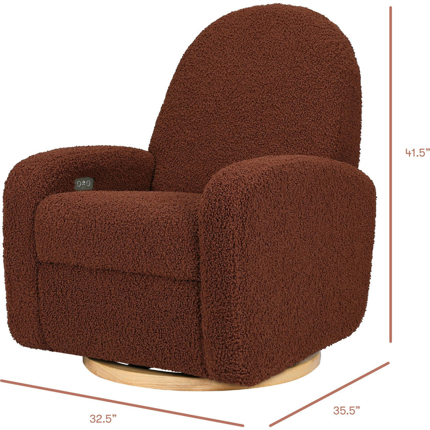 Nami Electronic & Swivel Glider Recliner With USB Port
