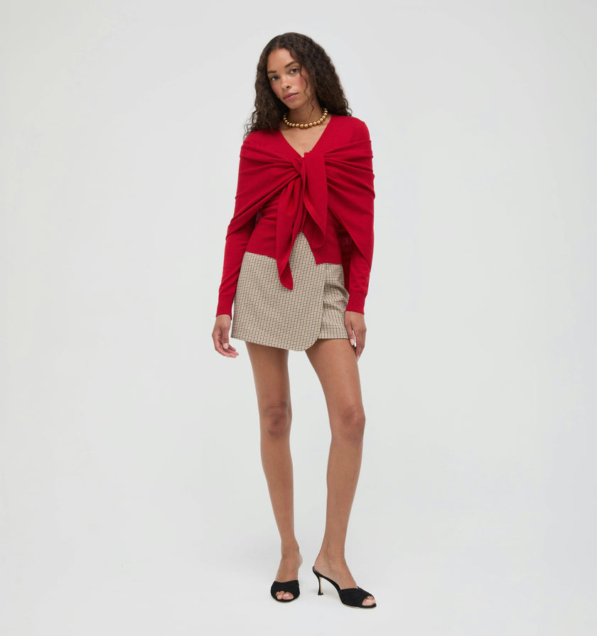 The Melody Skirt - Hertford Houndstooth