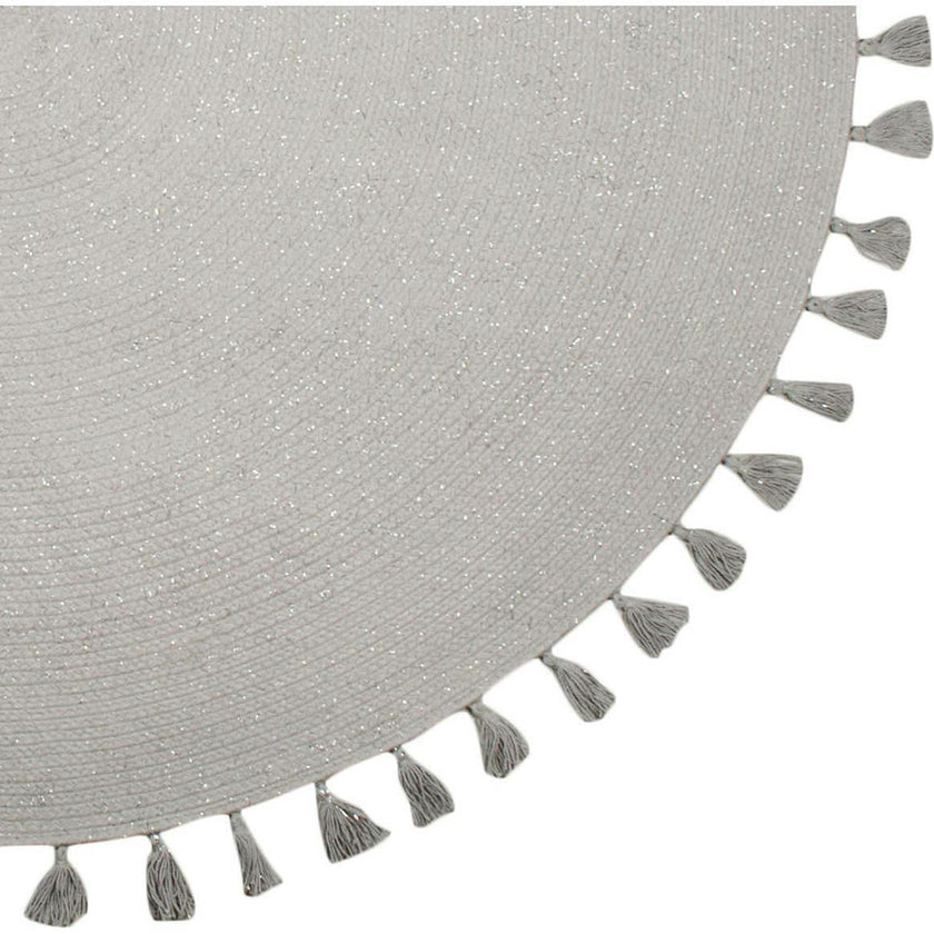 Josephine Hand-Woven Tassel Braided Round Rug