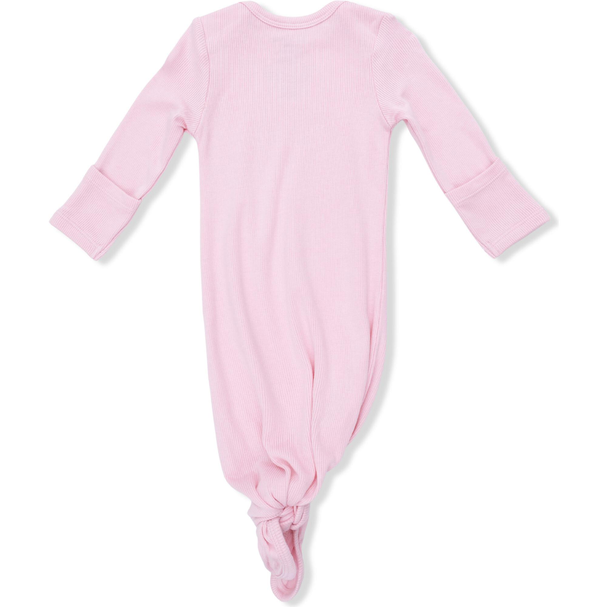 Solid Romance Rose Rib - Knotted Gown and Headband