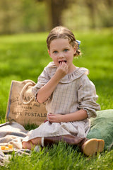 Smocked Molly Skirt - Durham Windowpane