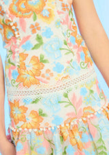 Bianca Embroidered Mini Dress