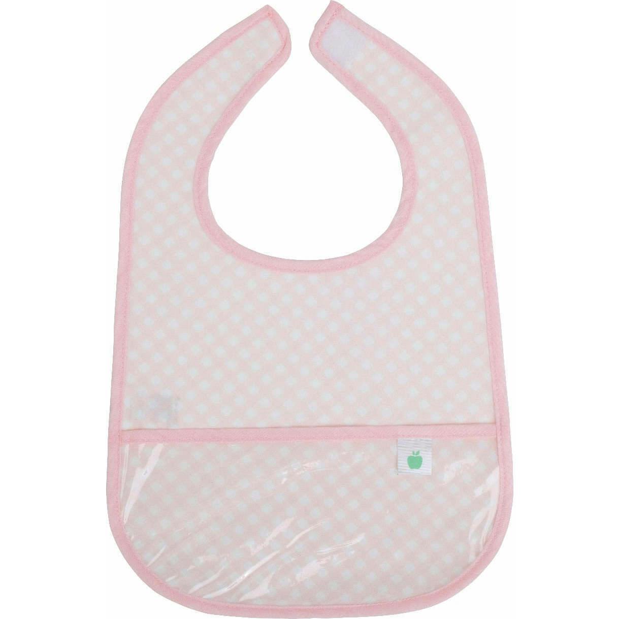 The Wipe It Bib in Pink Gingham