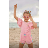 Velour Rainbow Gems Romper
