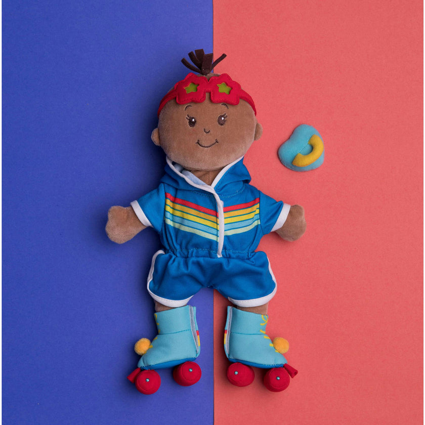Wee Baby Stella Rainbow Roller Baby Doll Set