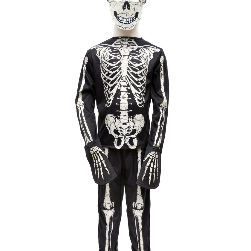 Glow in the Dark Skeleton Shirt, Pants & Mask