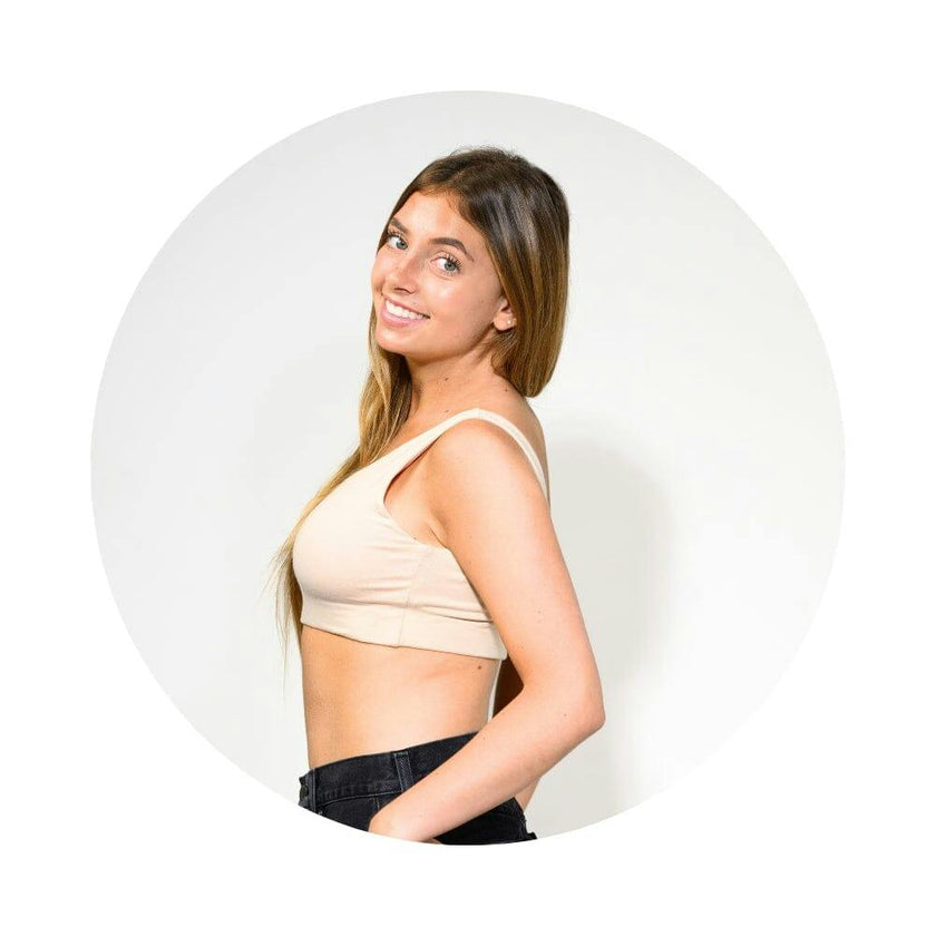 Aster Reversible Girls Tank Bra White