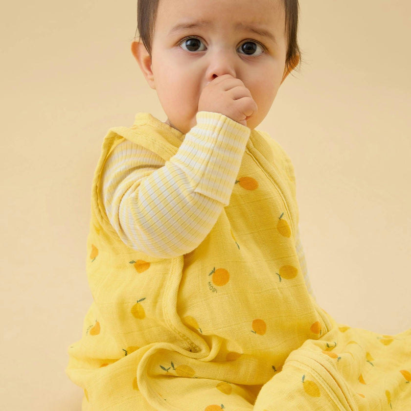 Citrus Muslin Front Opening Sleep Sack
