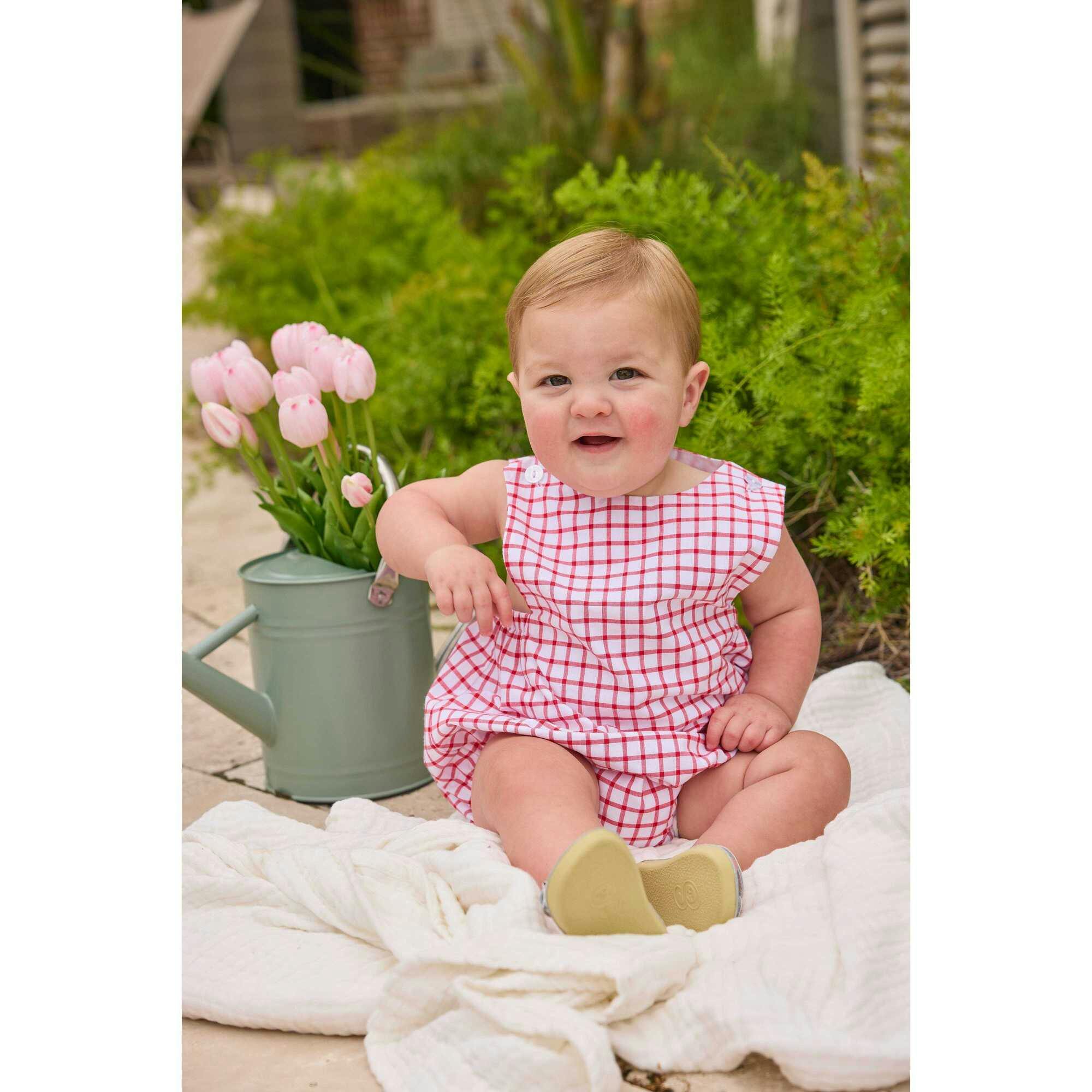 Louis Sunsuit - Red Windowpane